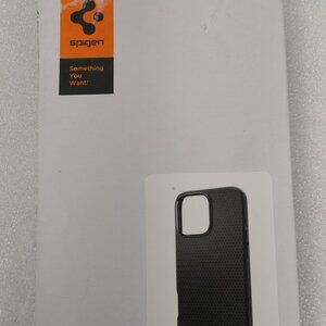 For iPhone 16 Pro | Spigen Liquid Air Phone Case. Black. Sleek design.